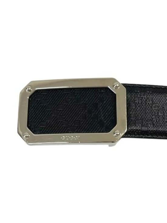 Gucci Belt Buckle Logo Silver 90 36 Black main image 5